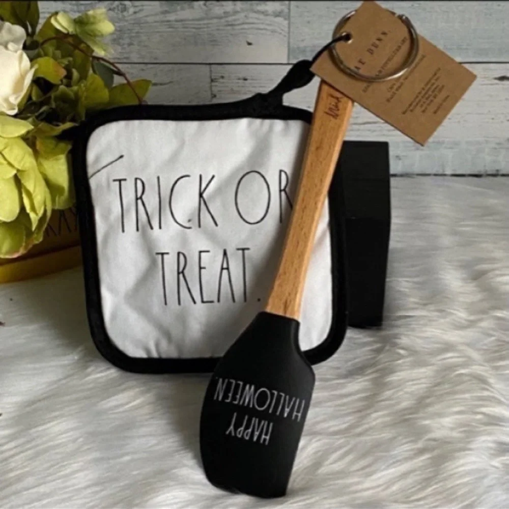Rae Dunn TRICK OR TREAT Halloween Kitchen Set